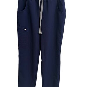 Figs Blue Straight Leg Pants with Relaxed Fit